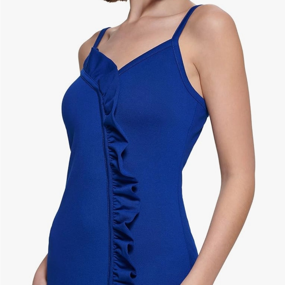 GUESS Blue Ruffle Dress - Picture 5 of 7